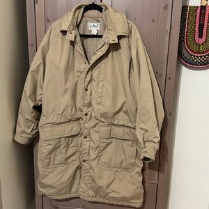 VINTAGE LL Bean cotton wool chore coat winter long jacket